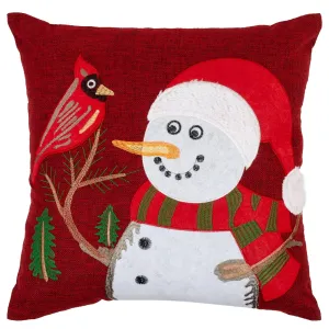 Seasonal Cardinal Decorative Accent Throw Pillow