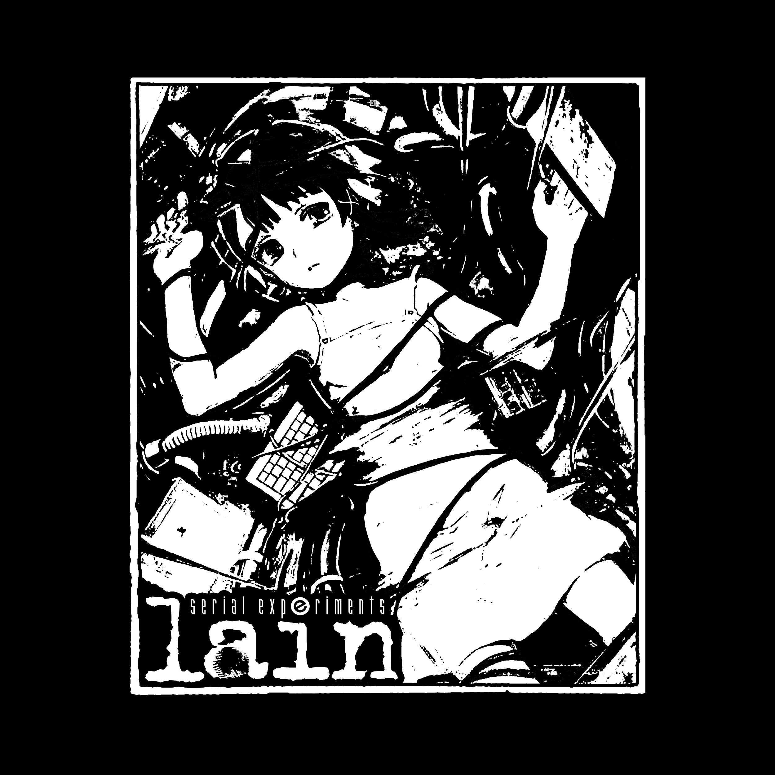 Serial Experiments Lain Slim Fit Tee