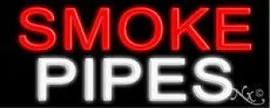 Smoke Pipes Handcrafted Real GlassTube Neon Sign
