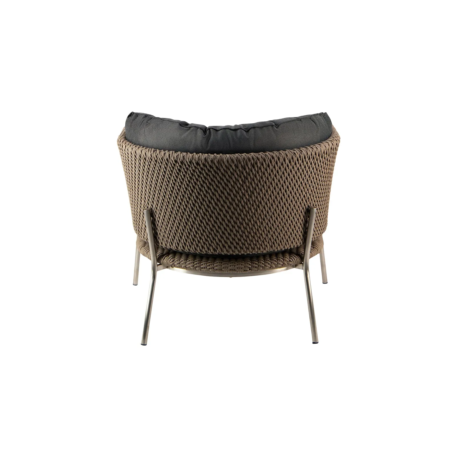Studio Rope Cyprus Weave Lounge Chair (Agora® Panama Coal)