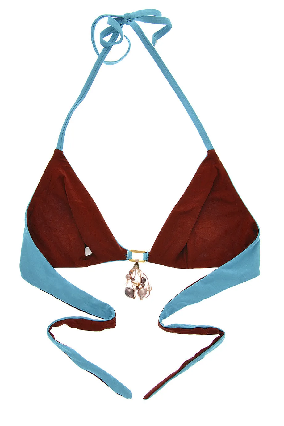 TENERA CARLOTTA CAVALLINO Turquoise Brown Bikini