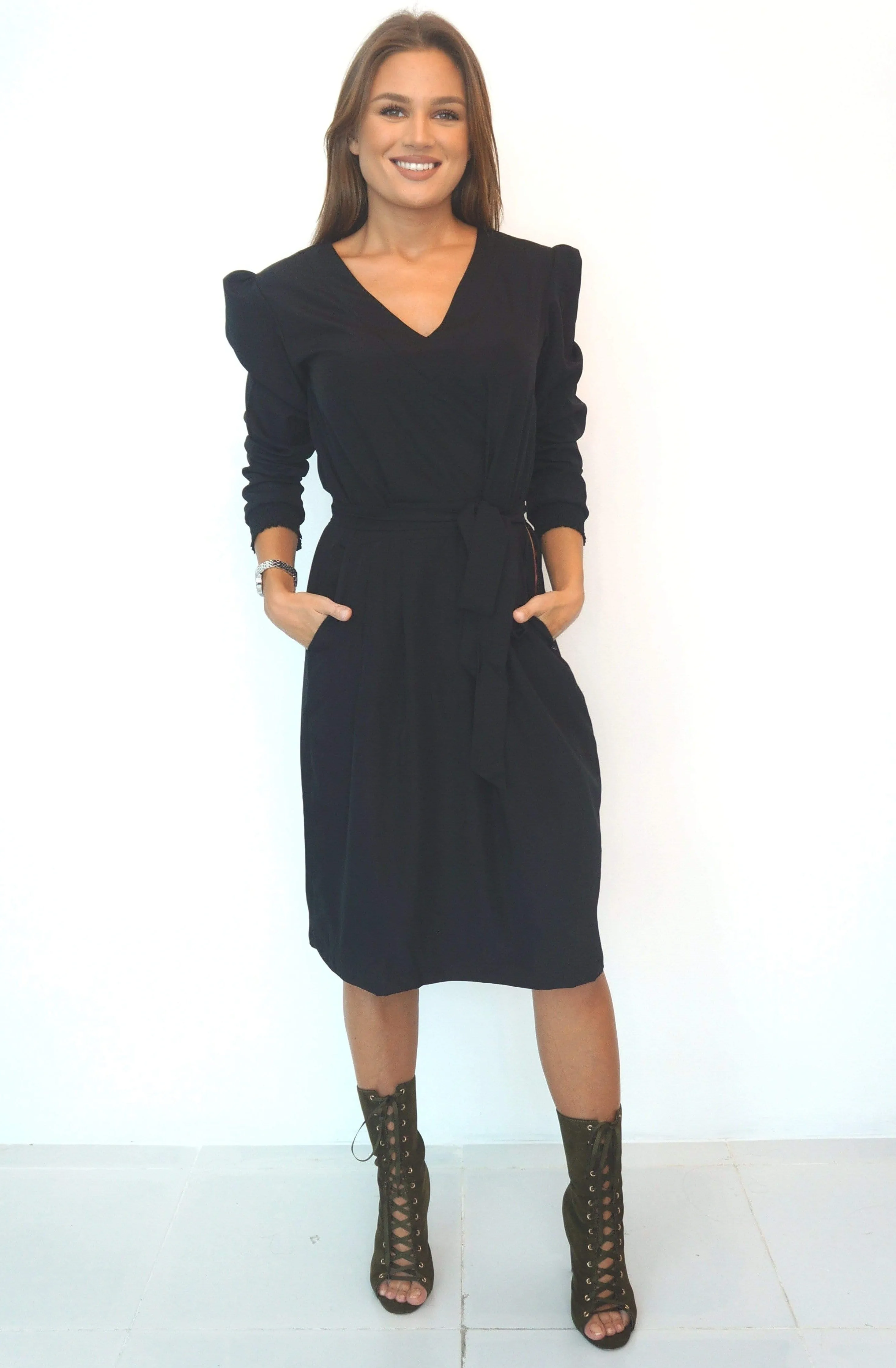 The Classic Dress - Midnight Black