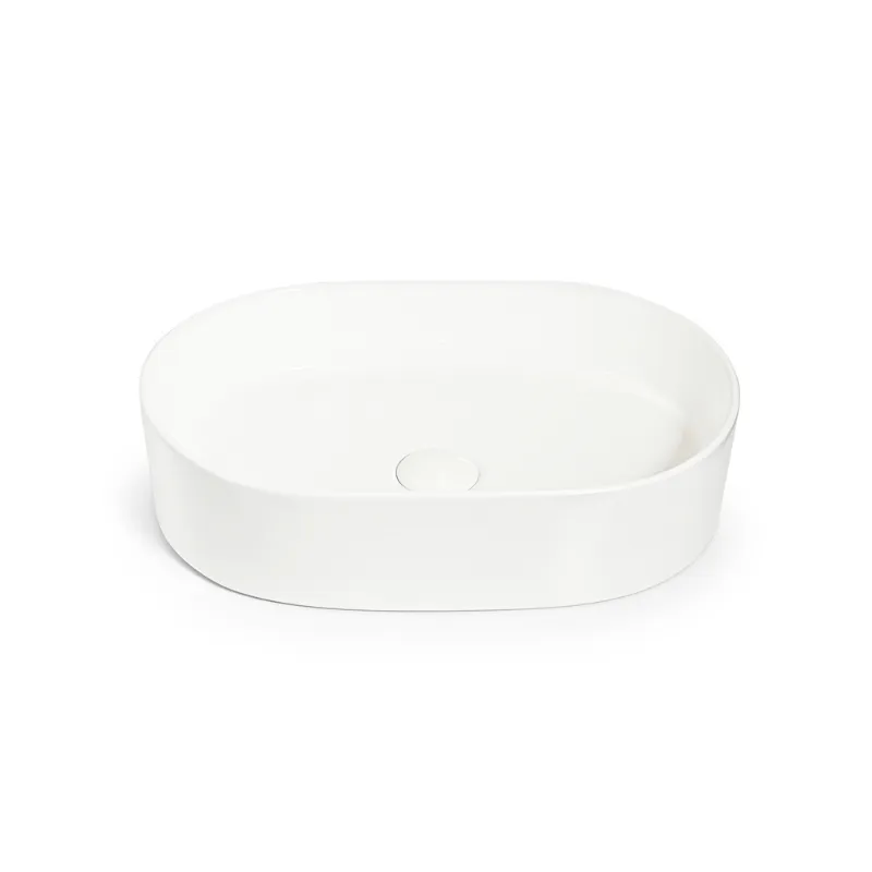 Tiffany Pill Shaped Basin 500 - Gloss White