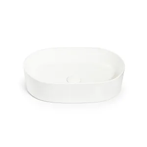 Tiffany Pill Shaped Basin 500 - Gloss White