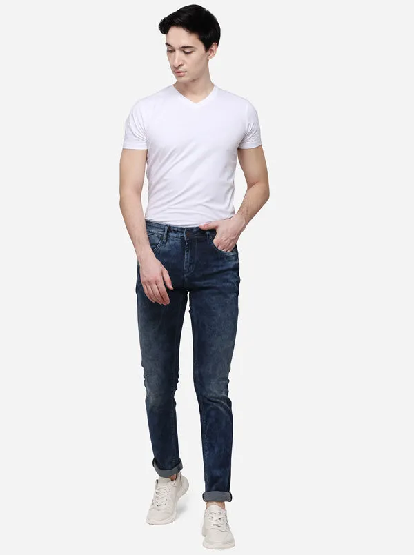 True Navy Slim Fit Solid Jeans | JadeBlue