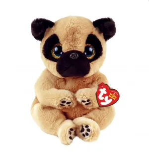 Ty Beanie Bellies Regular - Izzy Tan Dog With Black Ears