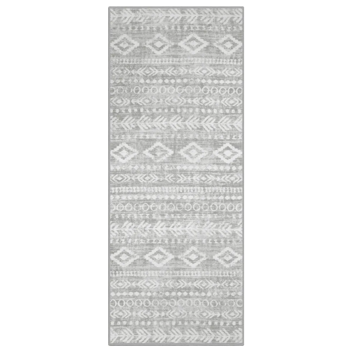 Varena Modern Rustic Farmhouse Moroccan Tribal Grey/White Rug