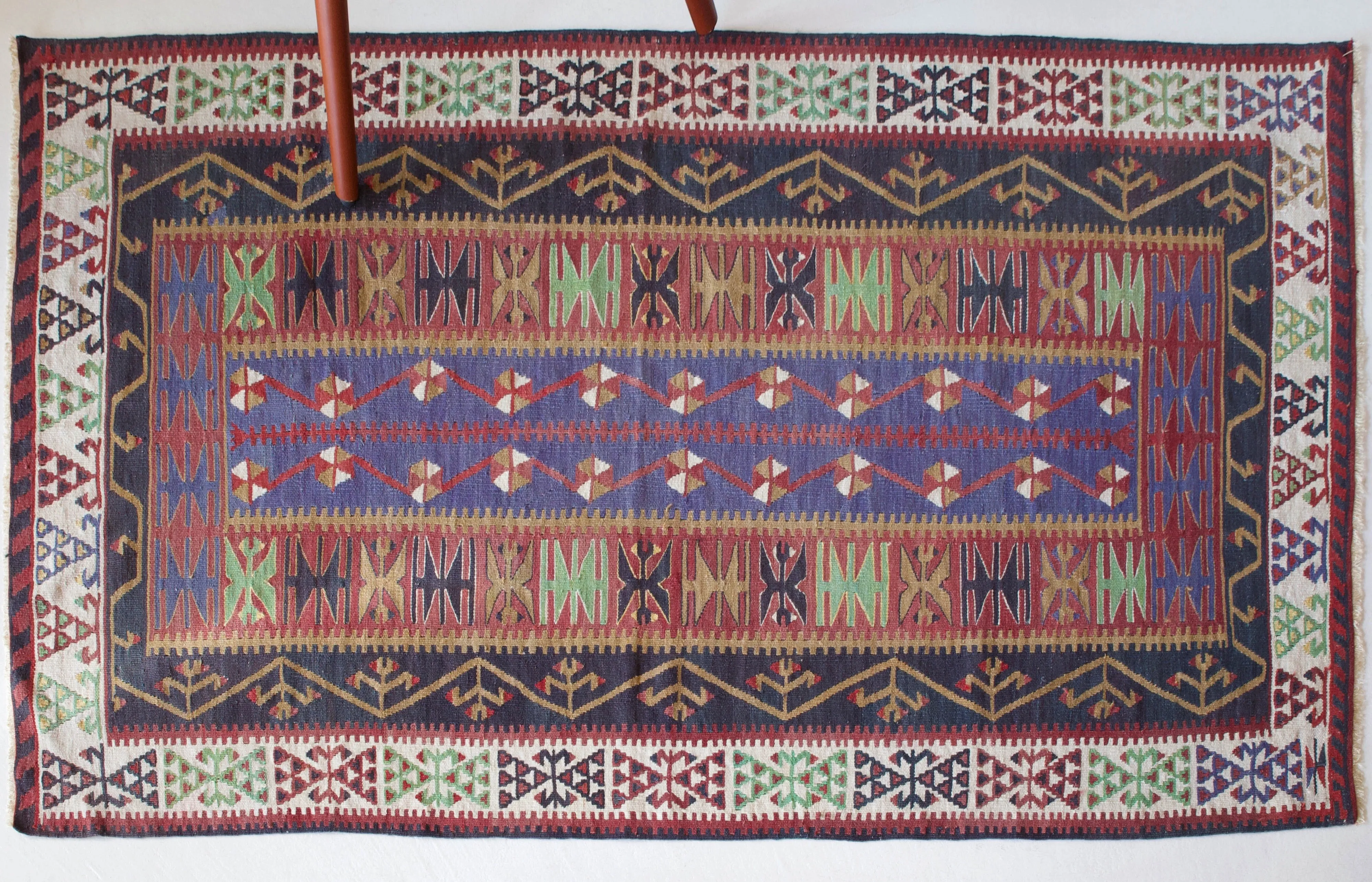 Vintage Anatolian Kilim Rug 3'4"x5'9"