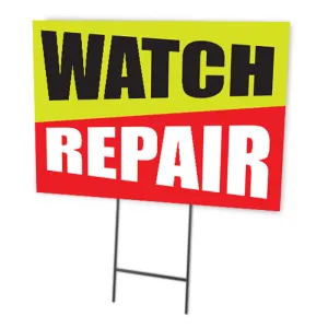 Watch Repair Full Color Double Sided Sign