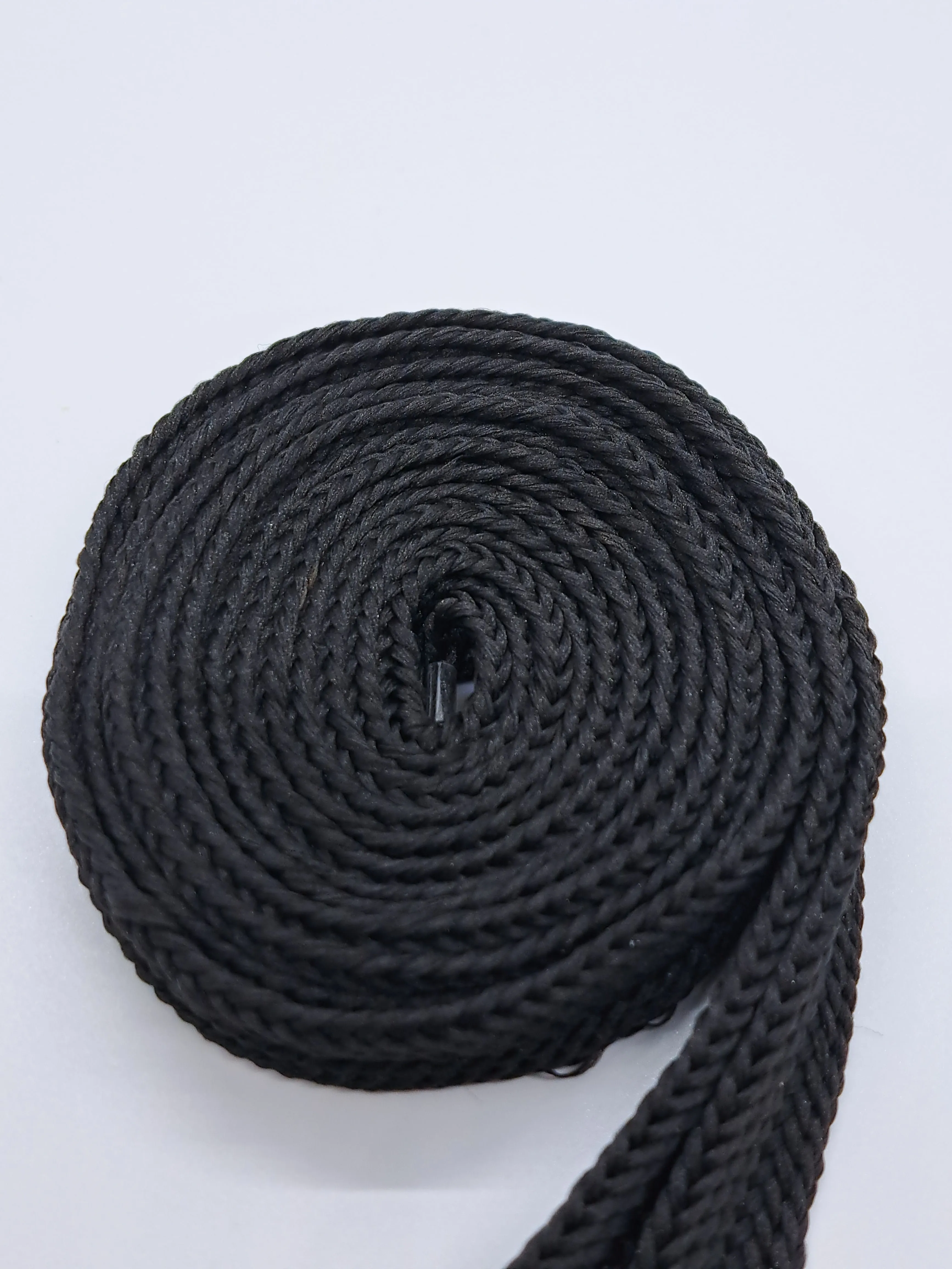 Wide Solid Shoelaces - Black